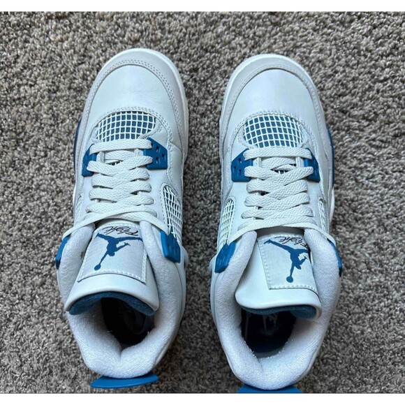 Nike Air Jordan 4 Retro 2024 Military Blue Size 5 Youth (Size 6.5 Women's) - Picture 10 of 10